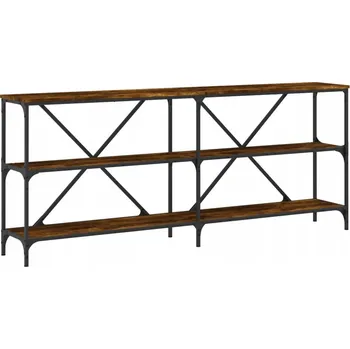 Konferenční stolek Konzolový stolek z dřevotřísky a železného rámu, 180x30x75 cm