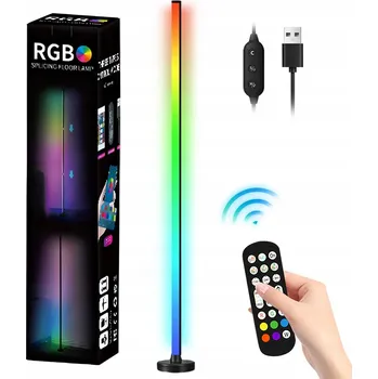 Stojací lampa RGB STOJACÍ LAMPA S OVLÁDÁNÍM PŘES APLIKACI A SYNCHRONIZACÍ S HUDBOU, VNITŘNÍ OSVĚTLENÍ