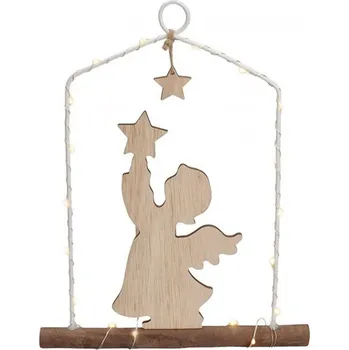 Obraz Solight LED závěsná dekorace - anděl, 20x LED, 2xAA 1V248