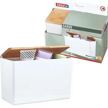 Drátěná police TESA BABOO ORGANIZÉR POLICE DO KOUPELNY XL BÍLÁ