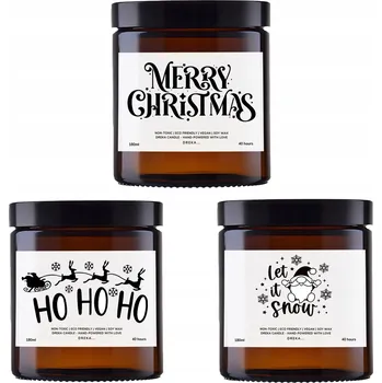 Svíčka Sójová vonná svíčka Dreka 3 ks