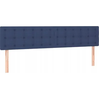 Stylové čelo postele s nastavitelnou výškou, modré, 200x5x78 cm