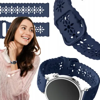 Příslušenství k chytrým hodinkám Řemínek pro Huawei Watch GT 5 46mm chytré hodinky tmavě modrý řemínek 22mm