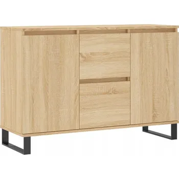 Komoda Skříňka z dřevotřísky s železnými nohami Dub Sonoma 101,5x