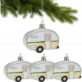 Vánoční dekorace Vánoční Baňky na stromeček Přívěs PRL na stromeček Sada 3ks
