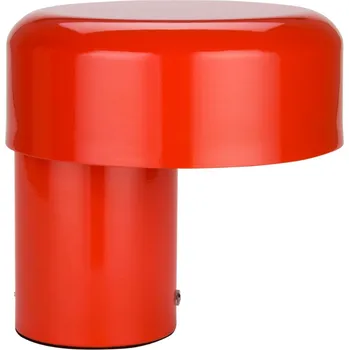 Lampička FEST Amsterdam Červená kovová nabíjecí stolní LED lampa Scoop