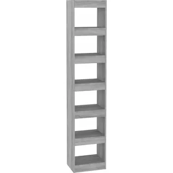 Knihovna Regál Knihovna Šedý Dub Sonoma 40x30x198 cm