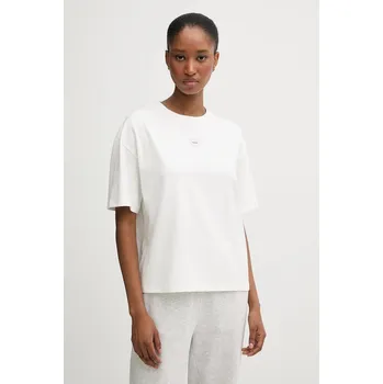 Tričko HUGO SIGNATURE_TSHIRT 50556807 béžová 01X, vel. L