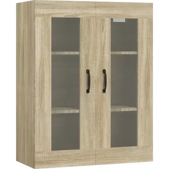 Komoda Závěsná skříňka z dřevotřísky, Dub Sonoma, 69,5x34x90 cm