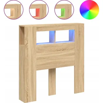 Čelo postele LED RGB z dřevotřísky dub sonoma 100x18,5x103