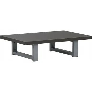 Obývací pokoj Závěsná police do koupelny z dřevotřísky a kovu, šedá, 60x40x16,3 cm