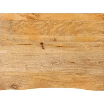 Konferenční stolek Deska z masivního mangového dřeva s přírodní hranou, 90x60x2,5 cm