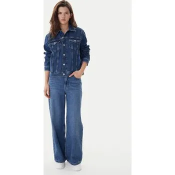 Pánská větrovka Karl Lagerfeld Jeans Jeansová bunda A1W14002 Modrá Regular Fit L