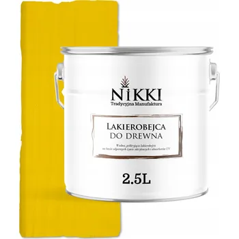 barva a nátěr na dřevo Lazurovací lak NIKKI 2,5 l žlutý polomat
