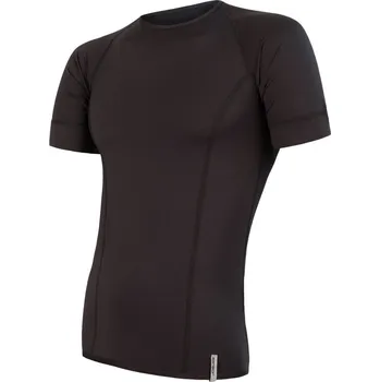 cyklistický dres Pánské triko kr.rukáv SENSOR COOLMAX TECH černá L