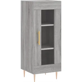 Knihovna Stojací vitrína G08V, odstíny šedé, 8 x 8 x 8 cm