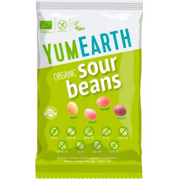 Bonbon YumEarth BIO Kyselé želé bonbony mix příchutí, 50 g