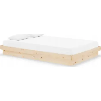 Postel Rám postele z masivního borovicového dřeva 194 x 123,5 x 21 cm