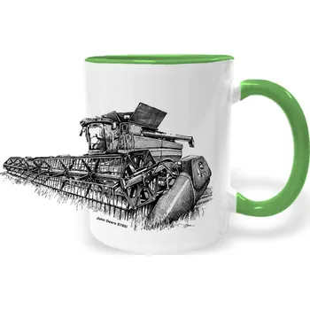 Hrnek - John Deere S785i - sklízecí mlátička Barva: Zelená