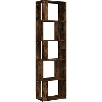 Knihovna Regál z dřevotřísky, kouřový dub, 45x24x160 cm