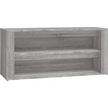 Botník s lavicí, šedý dub sonoma, 100x35x45 cm