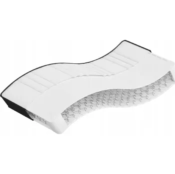 Matrace Matrace bonellová s pěnou, bílo-šedo-černá, 90x200x18 cm, střední tvrdost