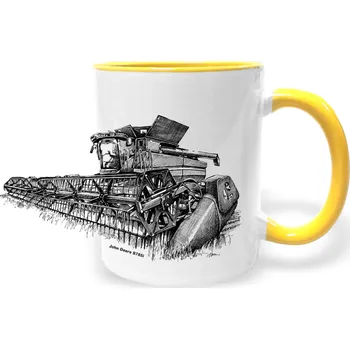Hrnek - John Deere S785i - sklízecí mlátička Barva: Žlutá