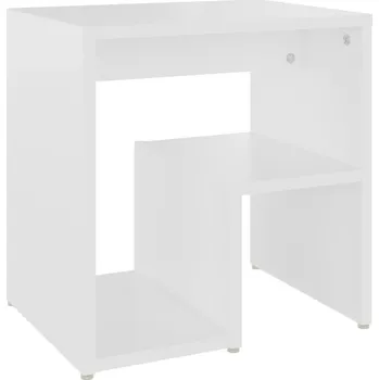 Noční stolek Noční stolek s poličkou, materiál na bázi dřeva, bílá barva, 40x30x40 cm