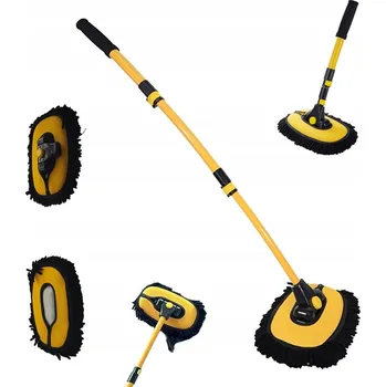 Mycí kartáč na vozidlo Kartáč na mytí auta z mikrovlákna s teleskopickou rukojetí