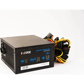 Počítačový zdroj 1stCOOL zdroj ATX 550W WHITE STORM 550, APFC, 85+