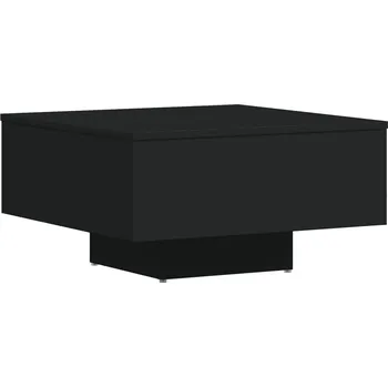 Konferenční stolek Konferenční stolek, dřevěný kompozit, černý, 60 x 60 x 31,5 cm