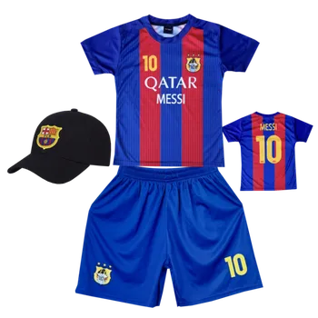 Míčový sport Numberoplus Dětský fotbalový dres + fotbalová kšiltovka Barcelona FC - Lionel Messi.Č.10 13 let (vel.152)