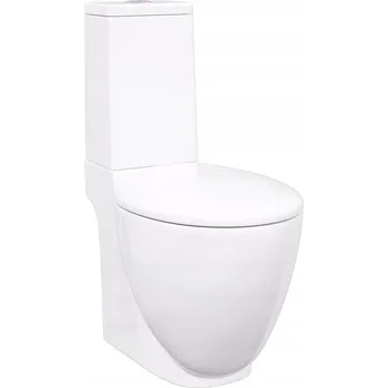 Obraz Keramická toaleta s mechanismem tichého zavírání, bílá, 39x66x84 cm