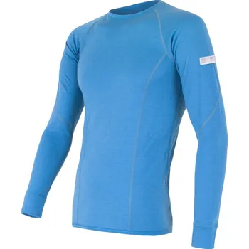 cyklistický dres Pánské triko dl.rukáv SENSOR MERINO ACTIVE modrá L