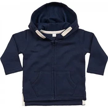 Chlapecká mikina Babybugz Kabátek s kapucí pro miminka z měkkého materiálu Barva: modrá námořní, Velikost: 12-18 měsíců BZ32