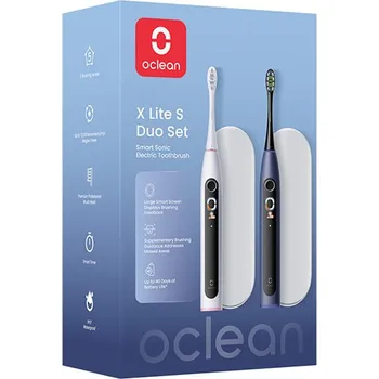 Elektrický zubní kartáček Oclean X Lite S Duo Set, Dark Blue+Grey
