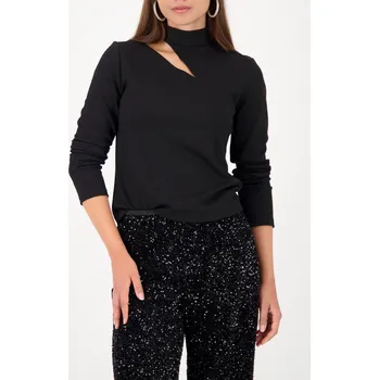 Dámské tričko Tričko Monari 809409 černé s průstřihem Velikost: 40