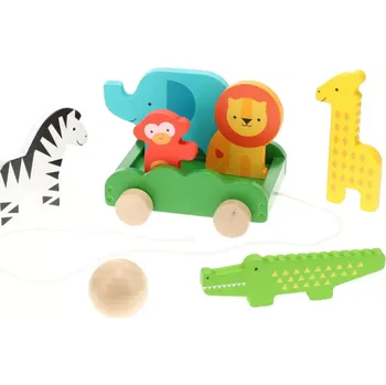 Kuželka Petit Collage Bowling se zvířátky ve vozíku