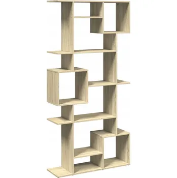 regál Regál z dřevotřísky s 9 přihrádkami Dub Sonoma 92x29x188 cm