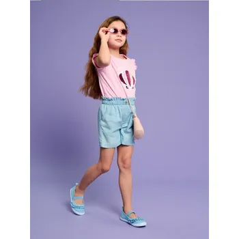 Dívčí oblečení Sinsay - Tričko s krátkým rukávem - růžová - 761DP-30X - 761DP-30X-134