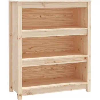 Knihovna Regál na knihy z masivního borovicového dřeva 80x35x97 cm
