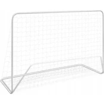 Fotbalová branka Fotbalová branka se sítí, ocelový rám, bílá, 182x61x122 cm