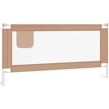 Dětská zábrana Bezpečnostní zábrana k posteli - 180x25 cm, taupe (šedohnědá)