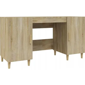 Psací stůl z dřevotřísky, dub sonoma, 140x50x75 cm