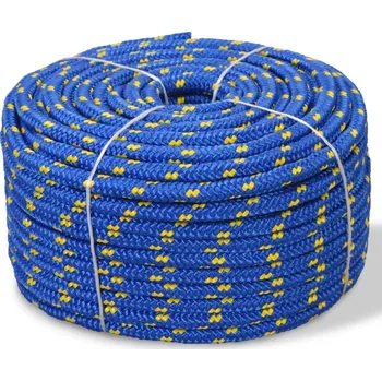 Lany Polypropylenové lodní lano modré, 12 mm x 50 m