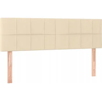 Klasické čelo postele krémové barvy, nastavitelná výška, 144x5x78/88 cm