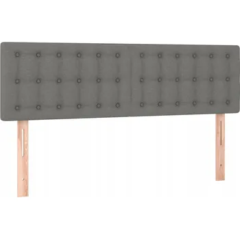 Čelo postele nastavitelné, světle šedé, 144 x 5 x 78/88 cm, látka