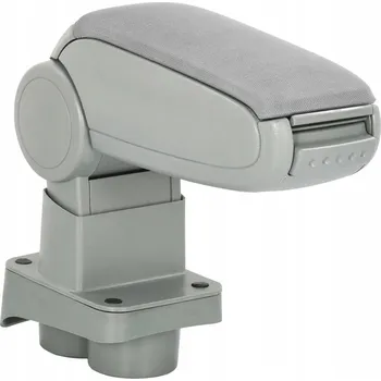 Loketní opěrka Nastavitelná loketní opěrka s úložným prostorem pro VW Polo IV (2001-2005), šedá, ABS