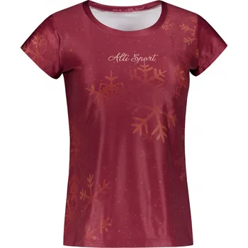 Dámské vánoční triko premium ALTISPORT VOJ/ALWVN7TR06 ČERVENÁ 4XL