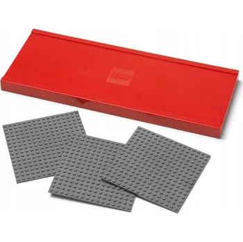 police LEGO ČERVENÁ ZÁVĚSNÁ POLICE NA ZEĎ SE 3 STAVEBNÍMI PODLOŽKAMI 40130800